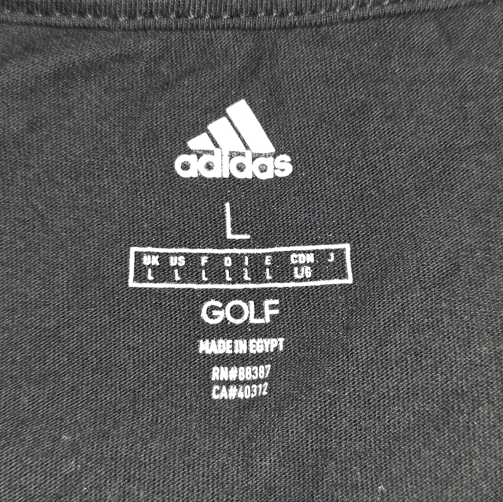 Adidas Black Logo Tee Size Large - Picture 3 of 4